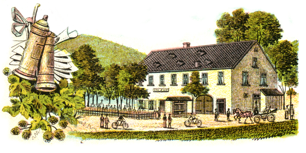 Bild: Reicholdsgrün Ansicht des Dorfwirtshauses - Zum Buchwald - (Ansichtskartenausschnitt)
