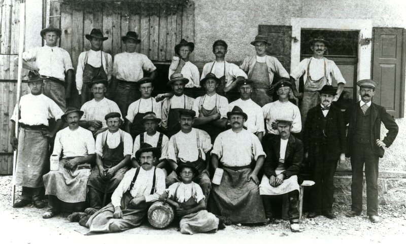 1906   Gruppenbild Firma Lenk