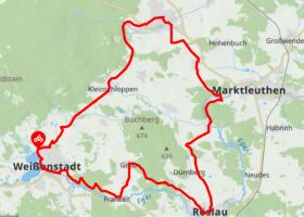 Radtour Labyrinth aus Granit